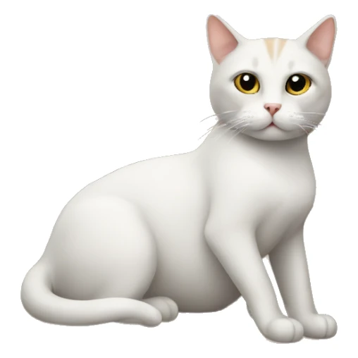 Cat on chair sticker