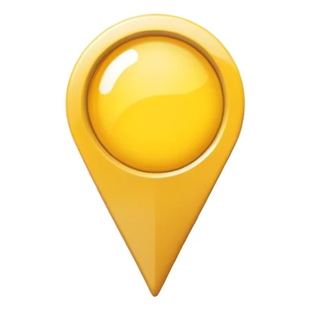yellow map pin sticker