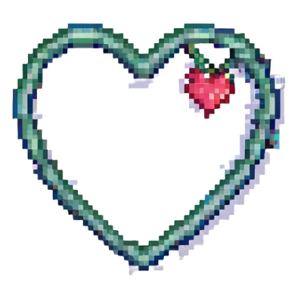 heart, purple sticker