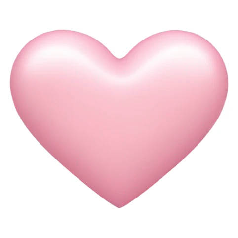 Light pink heart with bowed floating around  sticker