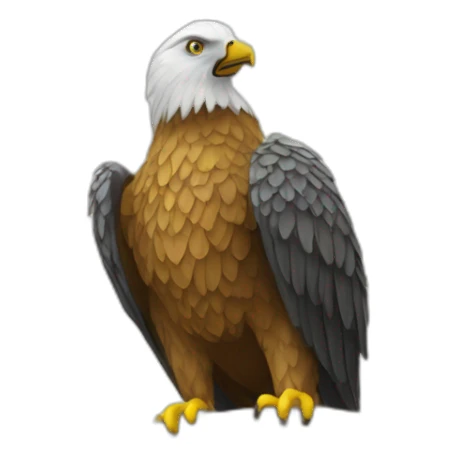 Aigle sur un arbre  sticker