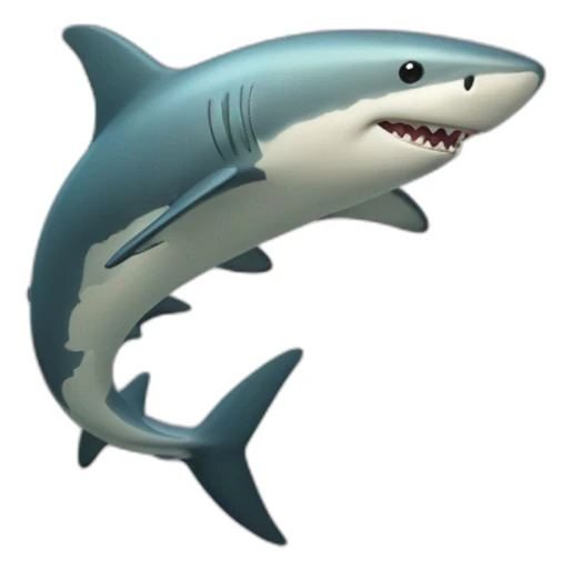 Sirène sur un requin sticker