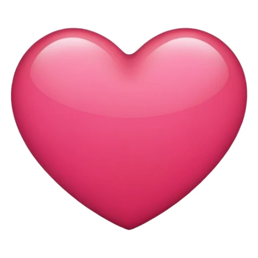 Reddish pink color heart sticker