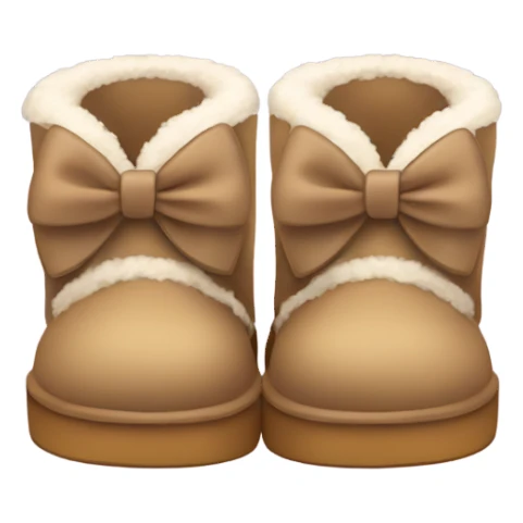 cute uggs with bows sticker