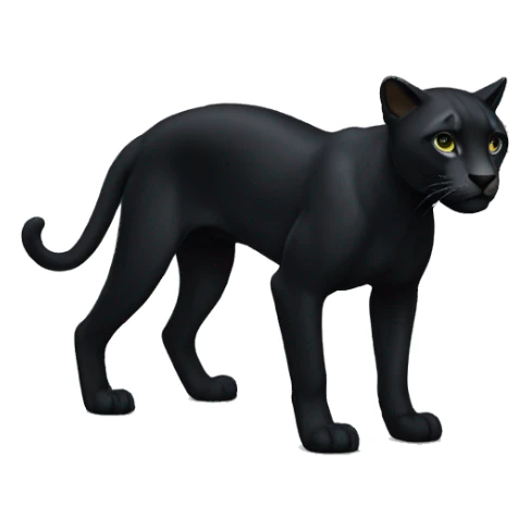 panthere noir sticker