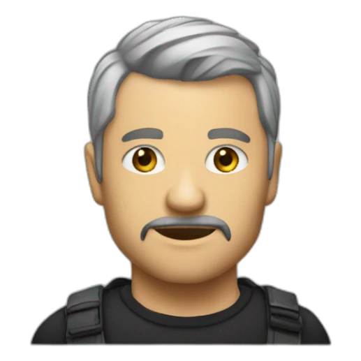 Dabpunk avec un crête rouge sticker