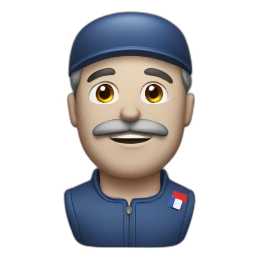 french-postal-man sticker