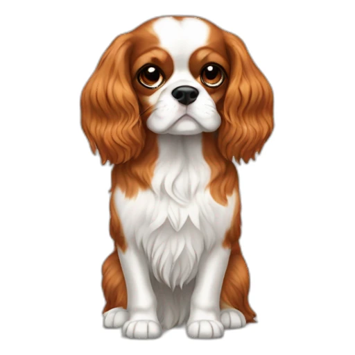 dog Cavalier King Charles Spaniel full height sticker