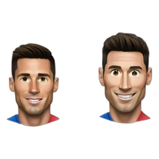Cristiano Ronaldo and Lionel Messi  sticker