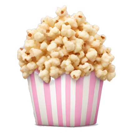 Light pink popcorn sticker