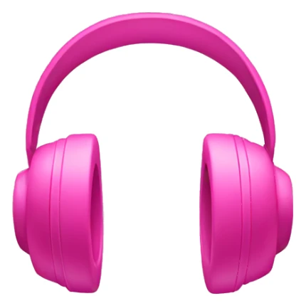Pink headphone sticker