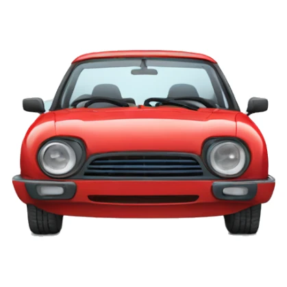 Voiture rouge et bleue sticker
