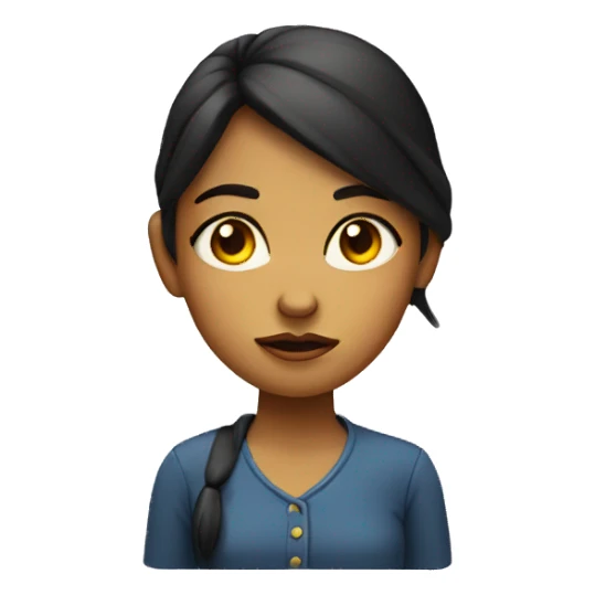 girl giving side eye  sticker