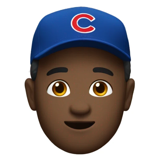 me with a cubs ha sticker