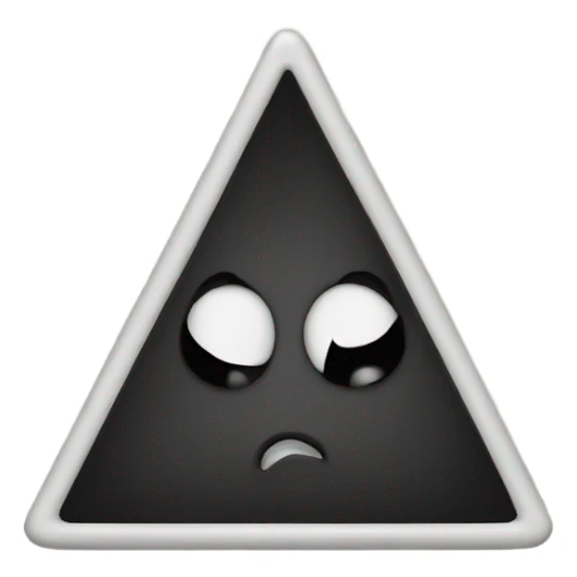 Black heart eyes sticker