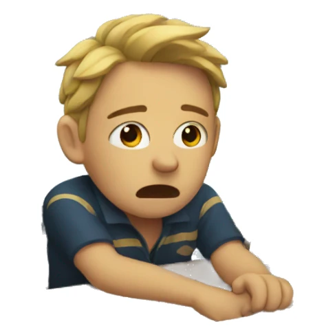 crying on a boat sticker