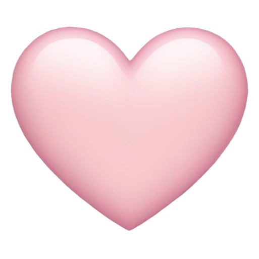 light pink heart sticker