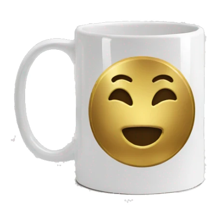 Metallic Gold Coffee Mug sticker