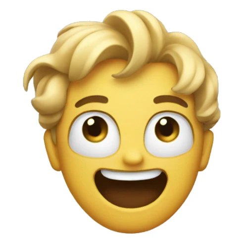 Excited waving emoji  sticker