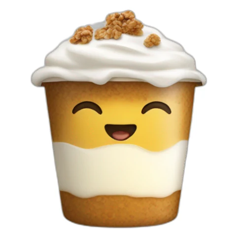 yogur con granola sticker