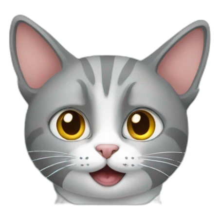 Cat using computer sticker