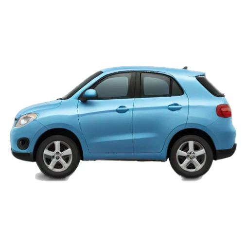 Car half in garage sticker