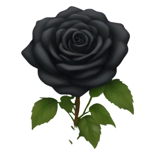 black rose boquet sticker
