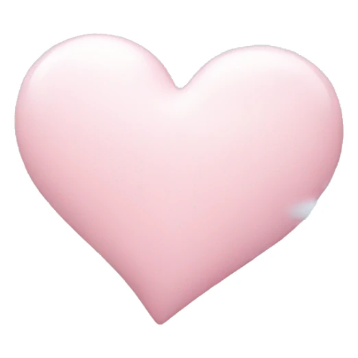light pink heart with clouds sticker