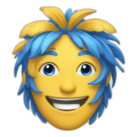 Clé de sol bleue claire sticker