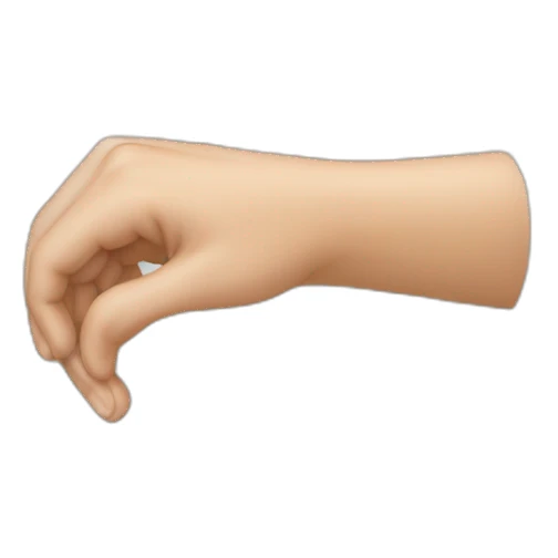 finger going across chin mewing sticker