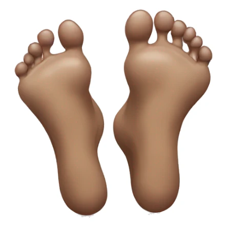 foot with eyes and legs sticker