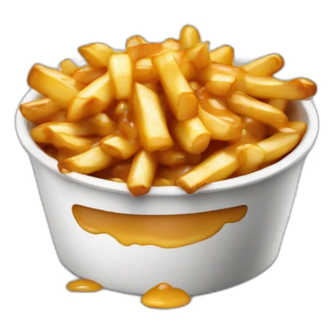 poutine avecun gros nez sticker