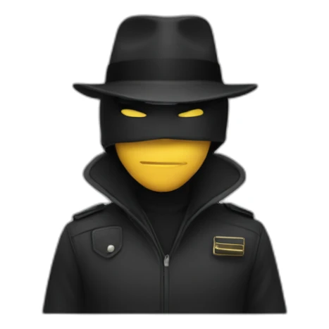 spy-masked-black sticker