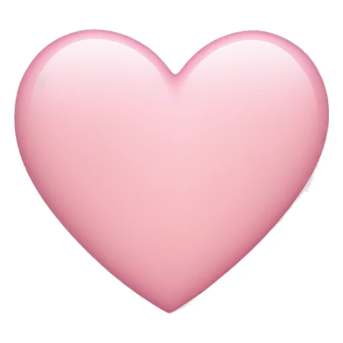 Light pink heart in iPhone style sticker