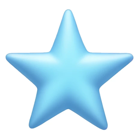 pastel blue star sticker