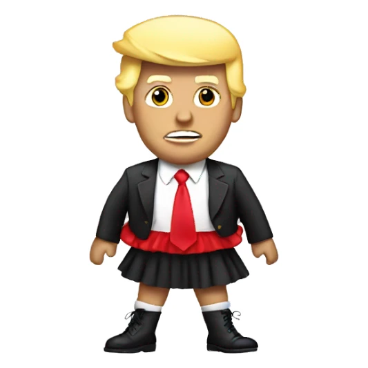 Trump in a tutu sticker