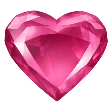 pink tourmaline heart sticker