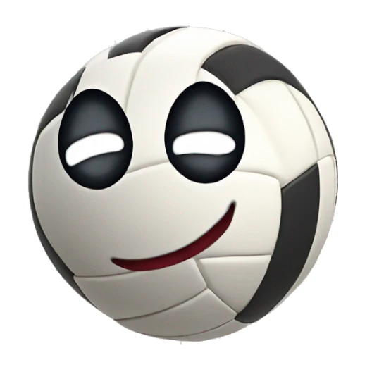 Volleyball with a smile sticker