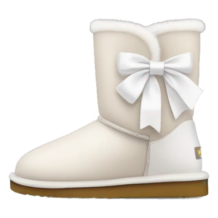 Ugg boots with cute white dainty bows sticker