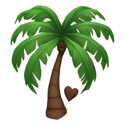 palm heart  sticker