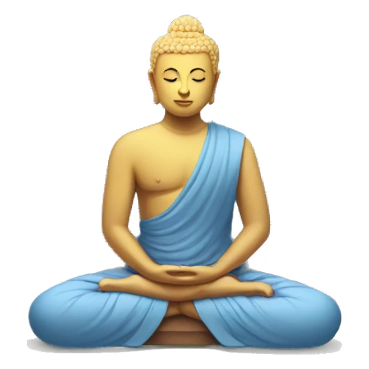 buddha meditation sticker