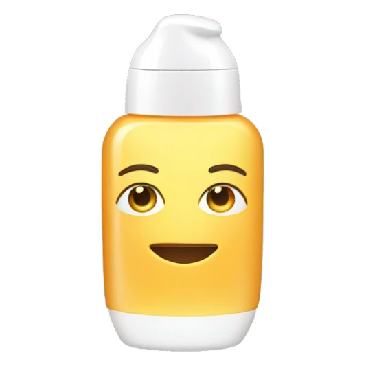 little facial sunscreen bottle sticker