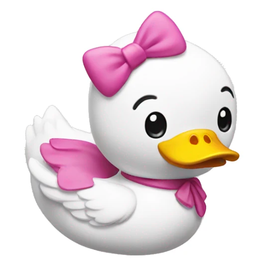Hello kitty duck sticker