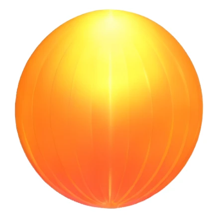 realistic sun without face, just a glowing orb with rays sticker