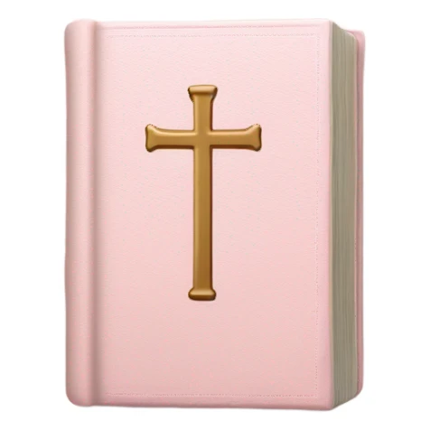 pale pink Holy Bible sticker