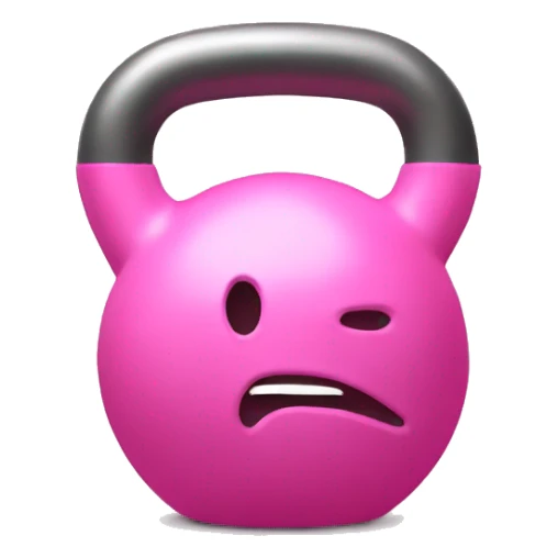 Pink Kettlebell sticker