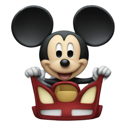 Mickey Mouse moon the car sticker