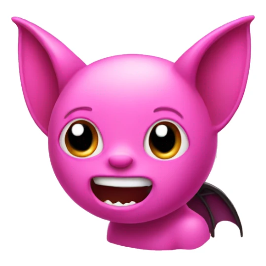 Pink bat sticker