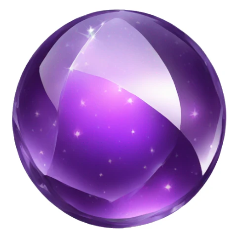 crystal magic ball sticker