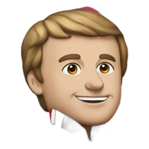 face-of-macron-on-a-flag sticker